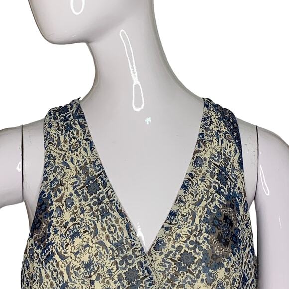 Final Touch Romper Sleeveless Sheer Full Lining Tie on Back Size M - Picture 2 of 9